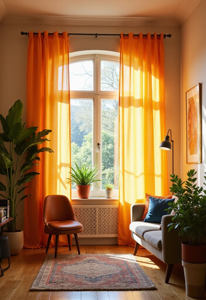 12 Funky Living Room Ideas for Playful Colorful Creative Vibes 100 12 Funky Living Room Ideas for Playful Colorful Creative Vibes 10. Bold Curtains