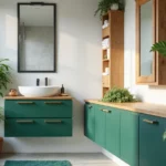 12 Green Vanity Bathroom Ideas for Fresh Colorful Modern Charm
