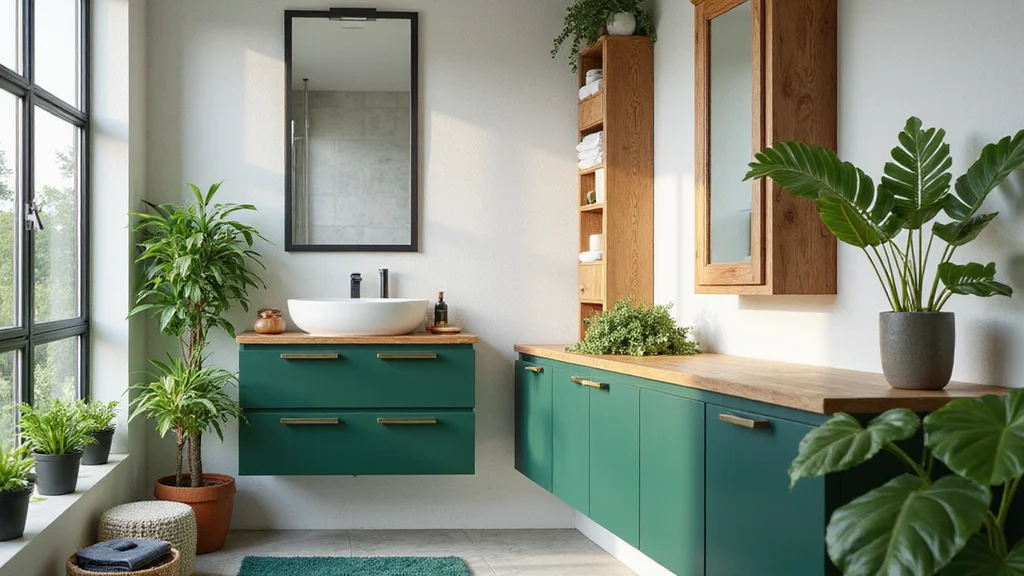 12 Green Vanity Bathroom Ideas for Fresh Colorful Modern Charm
