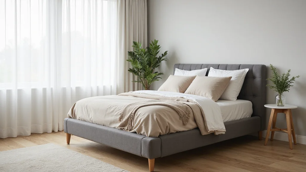 12 Grey Bed Frame Bedroom Ideas for Soft Calm Neutral Style