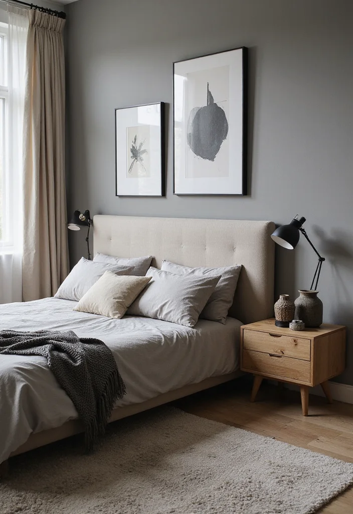 12 Grunge Bedroom Ideas for Dark Edgy Artistic Style 12. Minimalistic Accessories