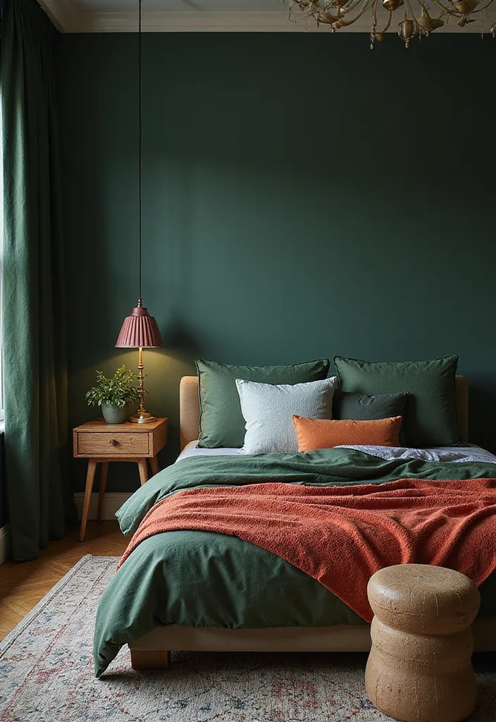 12 Grunge Bedroom Ideas for Dark Edgy Artistic Style 2. Moody Color Palettes