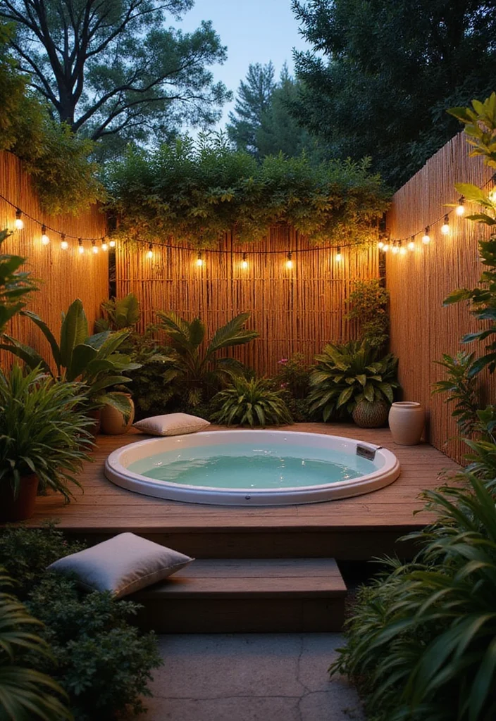 12 Hot Tub and Pool Ideas for Your Backyard Oasis 1. Cozy Corner Hot Tub Retreat