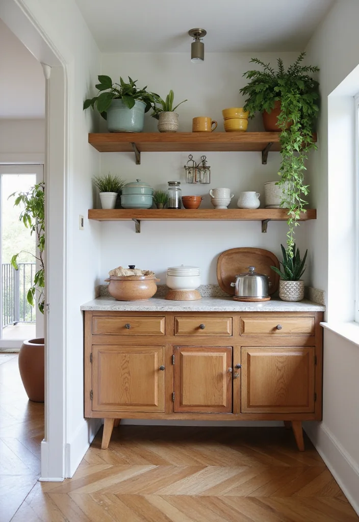 12 Kitchen Entryway Ideas for Better Flow and Welcoming Style 12 12 Kitchen Entryway Ideas for Better Flow and Welcoming Style 2. Open Shelving Display
