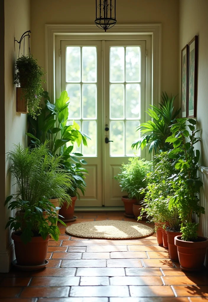 12 Kitchen Entryway Ideas for Better Flow and Welcoming Style 89 12 Kitchen Entryway Ideas for Better Flow and Welcoming Style 9. Fresh Greenery