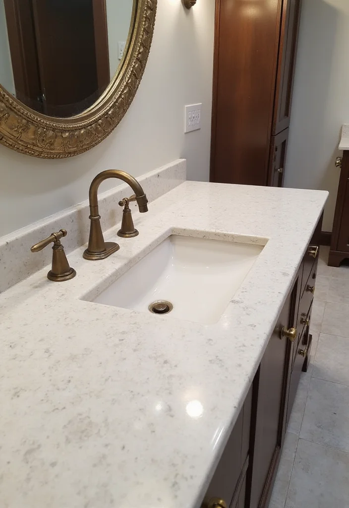 12 Natural Stone Bathroom Ideas for Textured Elegant Spa Appeal 6. Quartzite Beauty