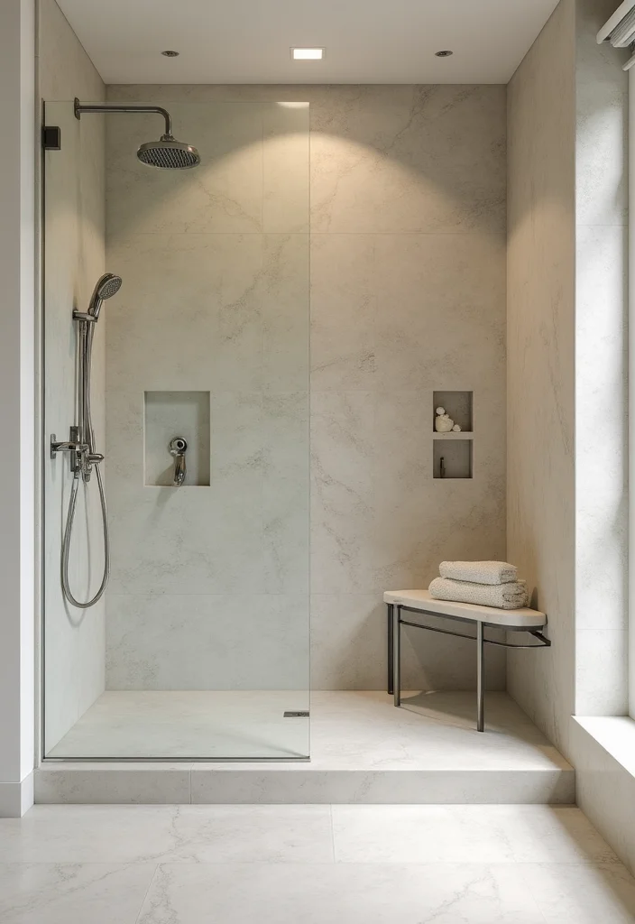 12 Natural Stone Bathroom Ideas for Textured Elegant Spa Appeal 7. Softened Stones in Showers
