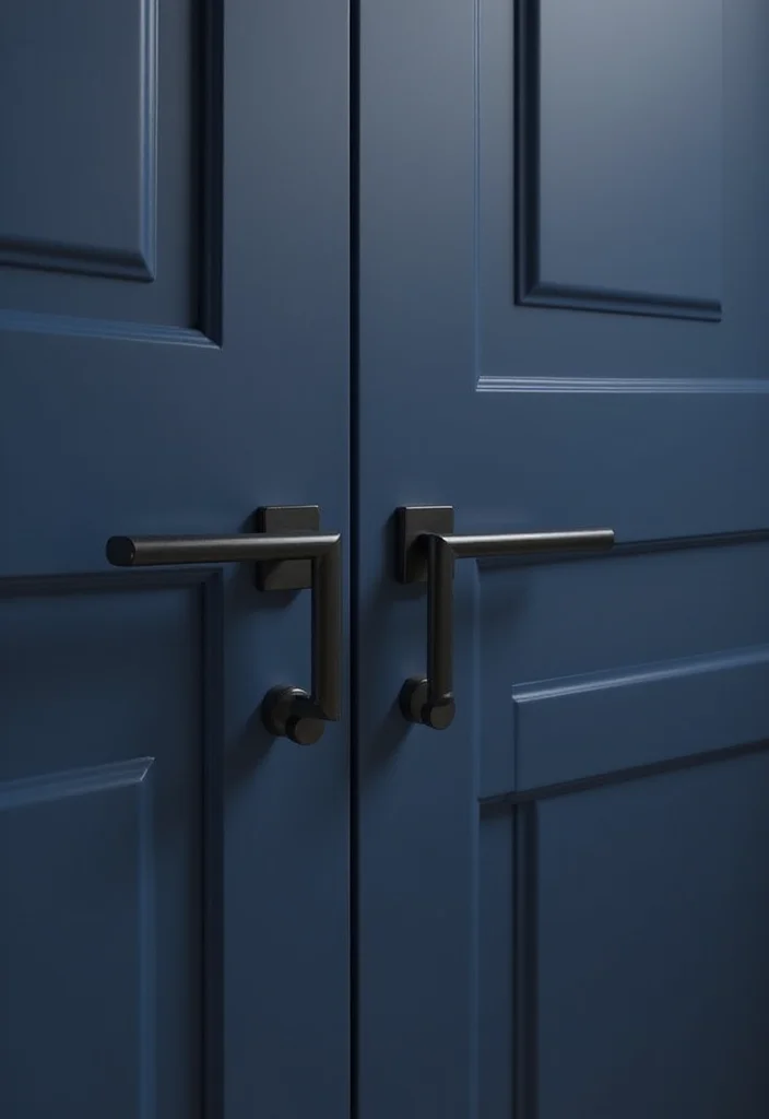 12 Navy Blue Bathroom Ideas for Deep Calm Modern Sophistication 100 12 Navy Blue Bathroom Ideas for Deep Calm Modern Sophistication - 10. Navy Blue Fixtures