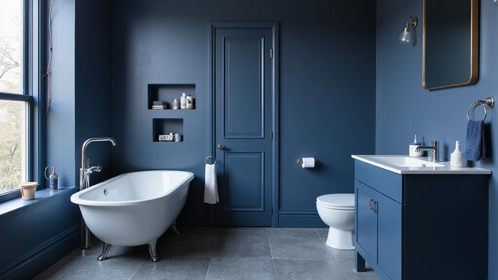 12 Navy Blue Bathroom Ideas for Deep Calm Modern Sophistication