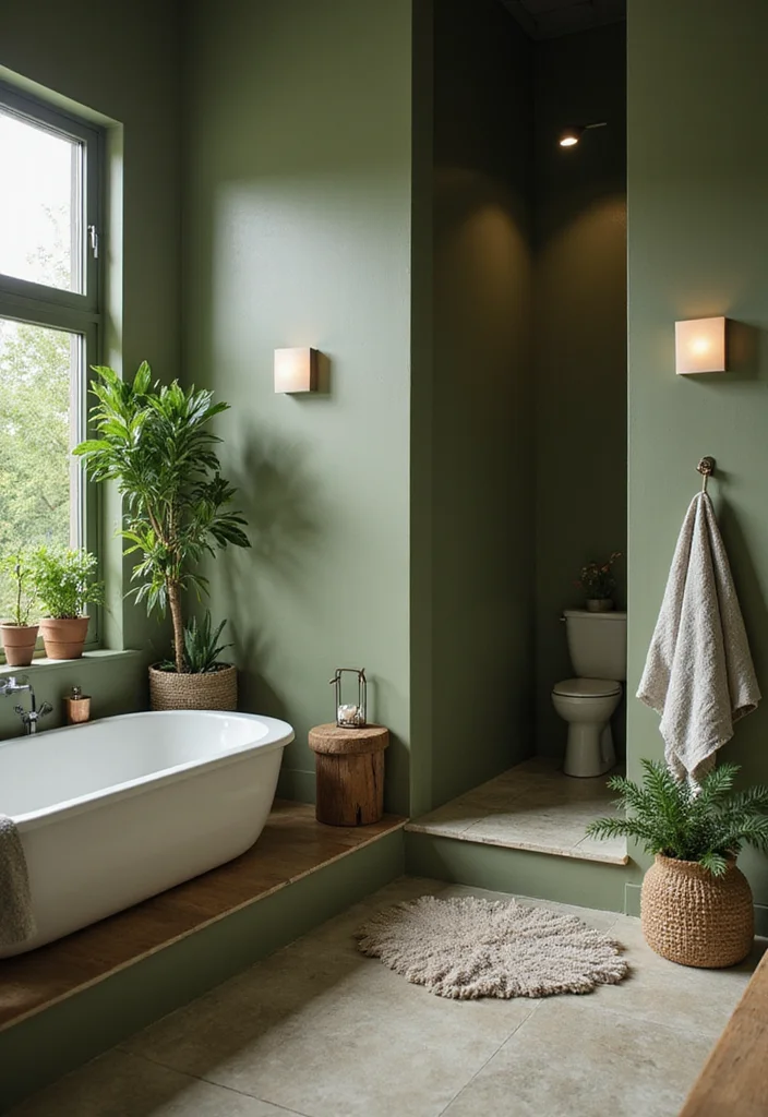 12 Olive Green Bathroom Ideas for Earthy Calm Natural Warmth 133 12 Olive Green Bathroom Ideas for Earthy Calm Natural Warmth Conclusion