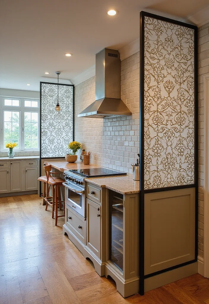 12 Open Kitchen Partition Ideas for Defined Modern Layouts 56 12 Open Kitchen Partition Ideas for Defined Modern Layouts 6. Decorative Screens