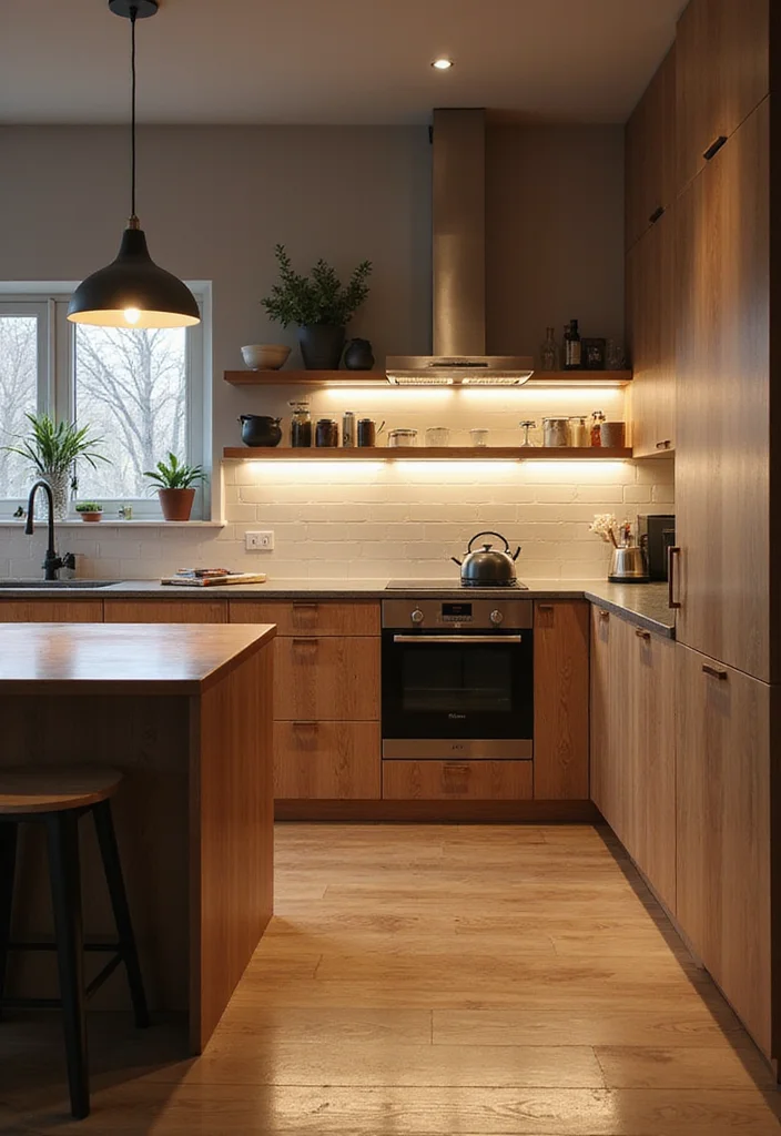 12 Scandi Kitchen Ideas for Clean Minimal Warm Design 34 12 Scandi Kitchen Ideas for Clean Minimal Warm Design 4. Layered Lighting for Warmth