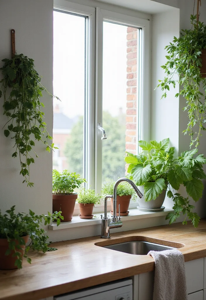 12 Scandi Kitchen Ideas for Clean Minimal Warm Design 78 12 Scandi Kitchen Ideas for Clean Minimal Warm Design 8. Indoor Plants for Freshness