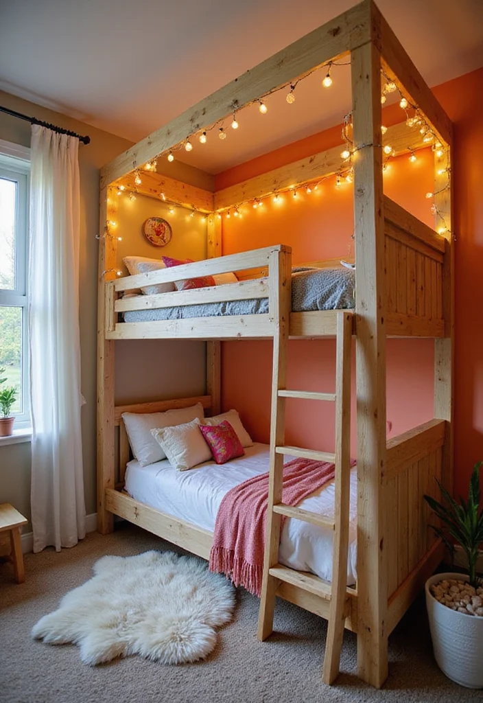 12 Sisters Bedroom Ideas for Fun Shared Practical Layouts 3. Creative Bunk Beds