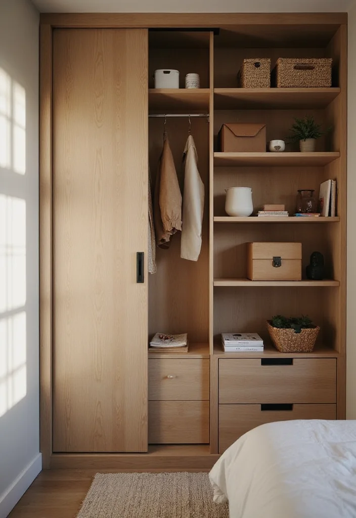 12 Small Bedroom Wardrobe Ideas for Efficient Organized Storage 1. Vertical Storage Solutions