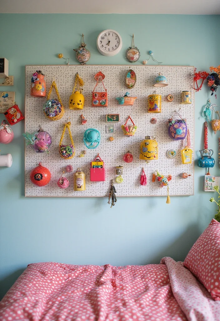 12 Small Bedroom Wardrobe Ideas for Efficient Organized Storage 7. Pegboards and Wall Hooks