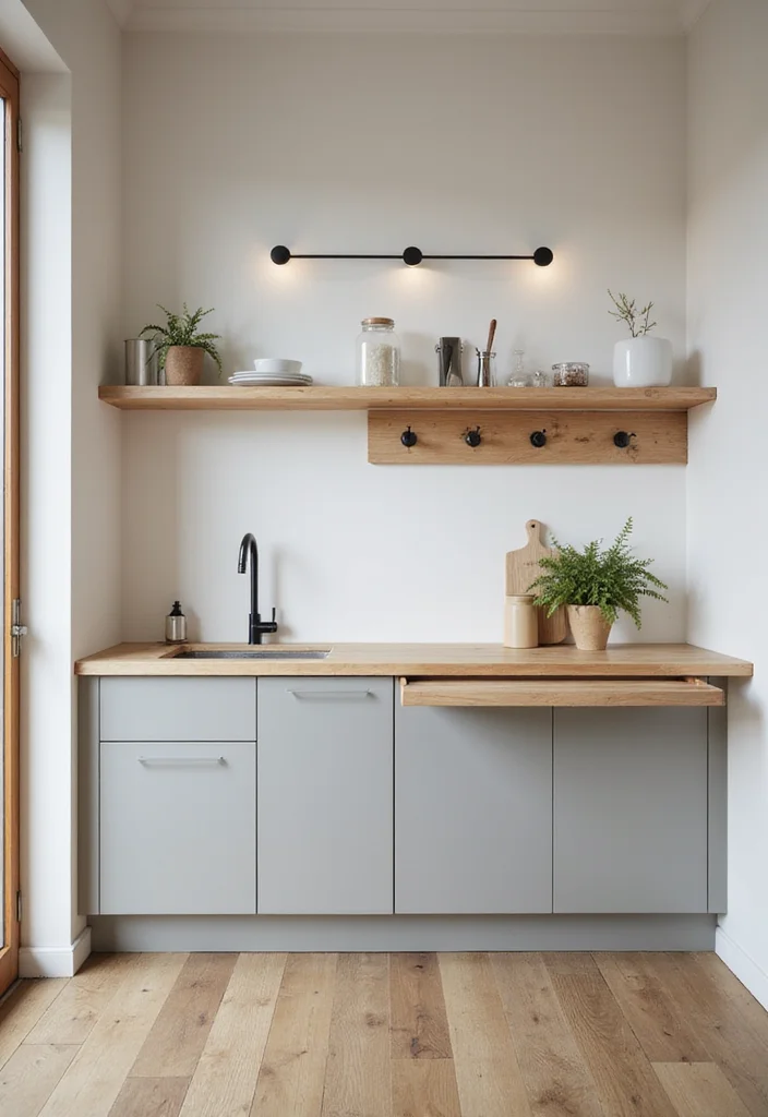 12 Small Kitchen Peninsula Ideas for Added Prep and Easy Flow 12 12 Small Kitchen Peninsula Ideas for Added Prep and Easy Flow 2. The Fold Down Peninsula