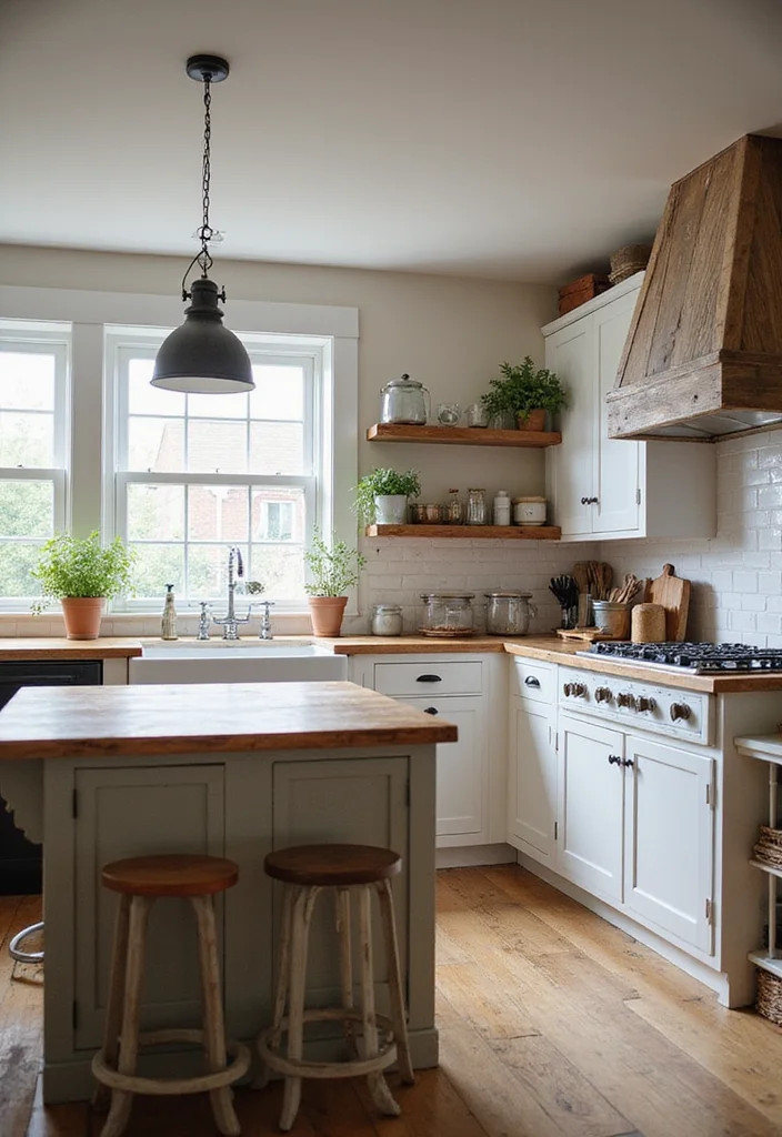 12 Small Kitchen Peninsula Ideas for Added Prep and Easy Flow 34 12 Small Kitchen Peninsula Ideas for Added Prep and Easy Flow 4. The Rustic Farmhouse Peninsula