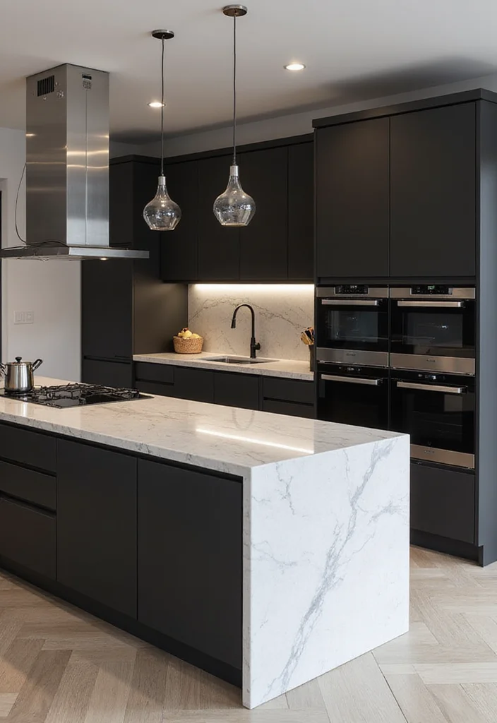 12 Small Kitchen Peninsula Ideas for Added Prep and Easy Flow 45 12 Small Kitchen Peninsula Ideas for Added Prep and Easy Flow 5. The Sleek Modern Peninsula