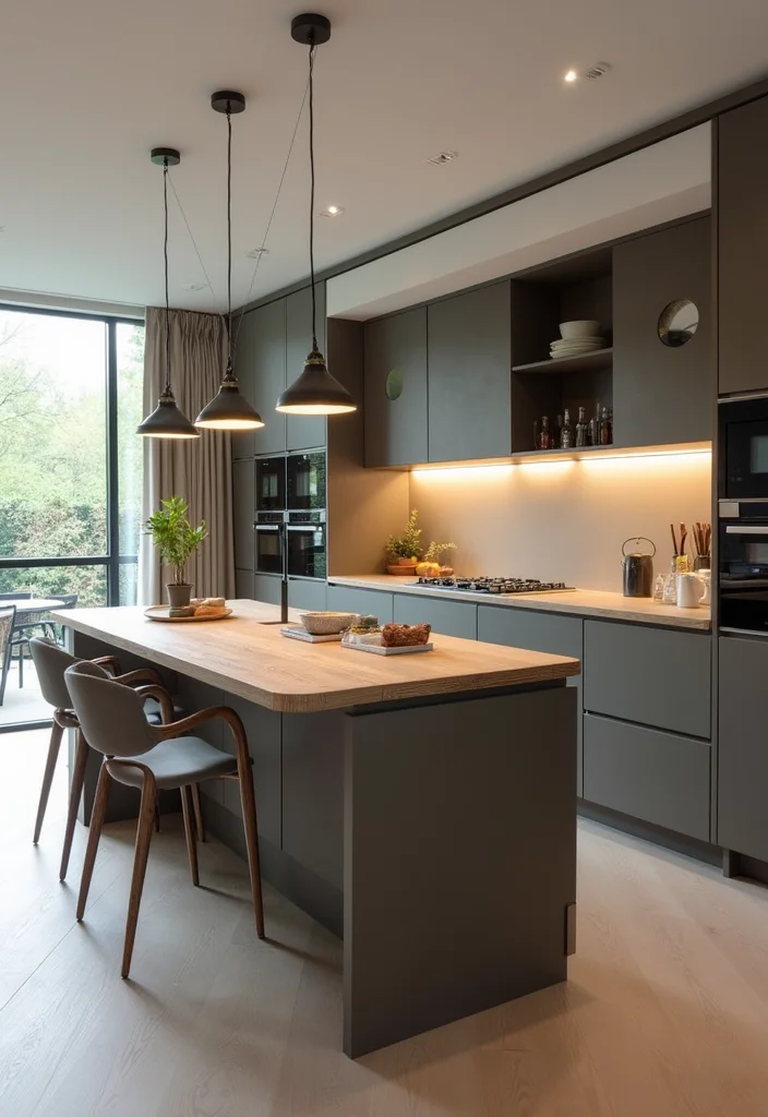 12 Small Kitchen Peninsula Ideas for Added Prep and Easy Flow 67 12 Small Kitchen Peninsula Ideas for Added Prep and Easy Flow 7. The Integrated Dining Table Peninsula