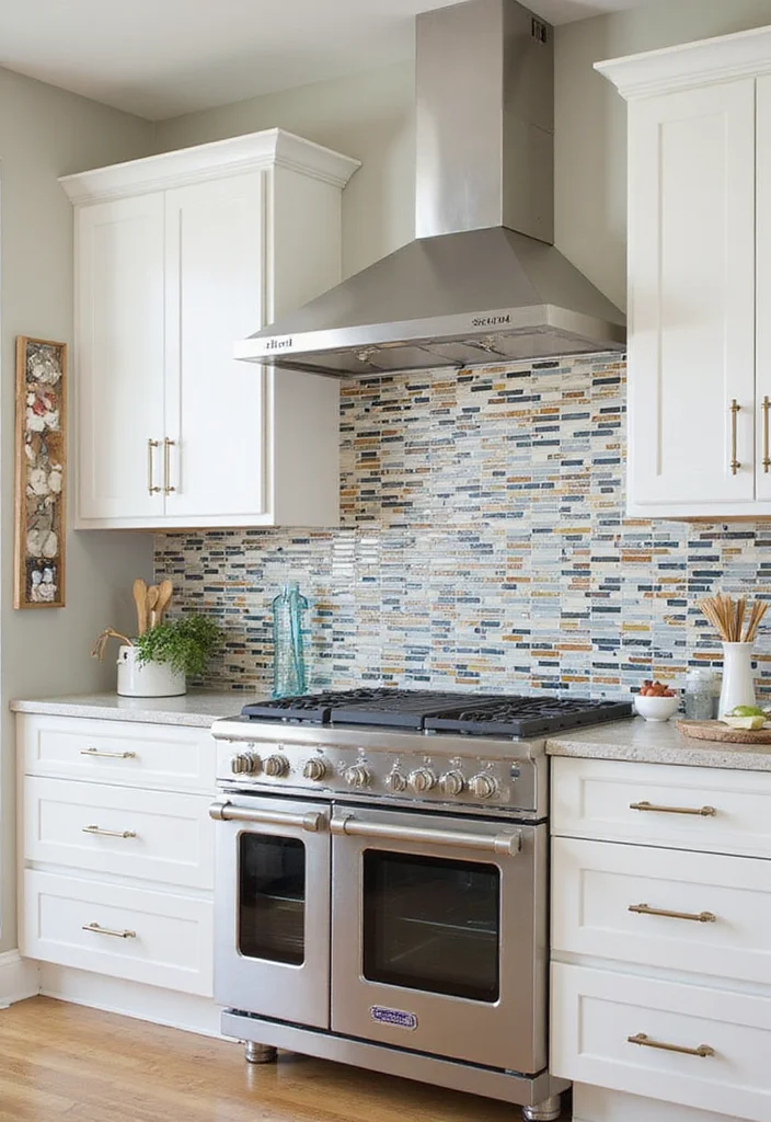 12 Small Narrow Kitchen Ideas for Efficient Smart Space Use - 4. Clever Backsplash Integrations