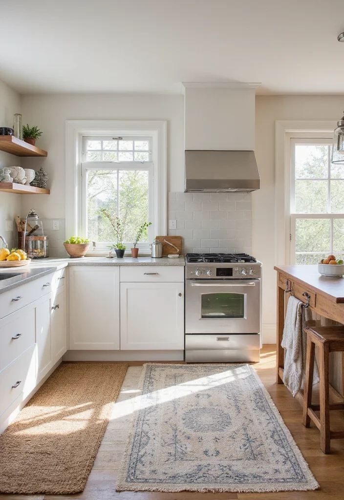 12 Small Narrow Kitchen Ideas for Efficient Smart Space Use - 8. Color and Texture Play