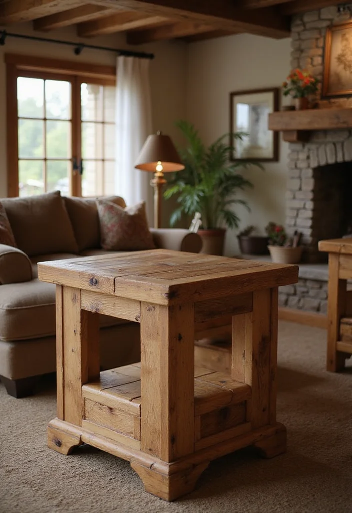 12 Tuscan Living Room Ideas for Old World Warm Textured Charm 12 12 Tuscan Living Room Ideas for Old World Warm Textured Charm - 2. Handcrafted Wooden Furniture