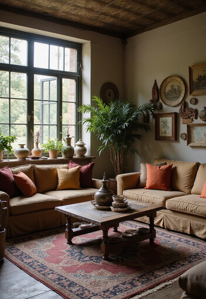 12 Tuscan Living Room Ideas for Old World Warm Textured Charm 45 12 Tuscan Living Room Ideas for Old World Warm Textured Charm - 5. Vintage Decor and Artifacts