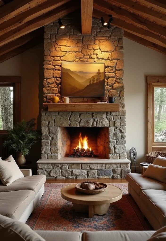 12 Tuscan Living Room Ideas for Old World Warm Textured Charm 67 12 Tuscan Living Room Ideas for Old World Warm Textured Charm - 7. Cozy Fireplaces as Focal Points