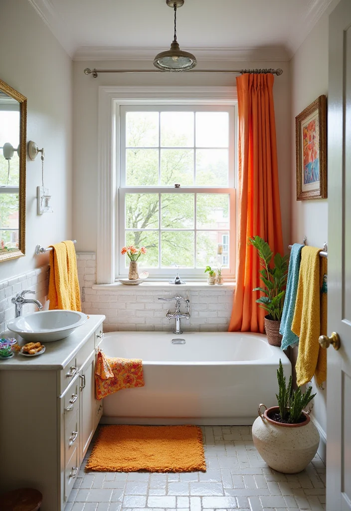 12 Windowless Bathroom Ideas for Bright Airy Light Filled Design 111 12 Windowless Bathroom Ideas for Bright Airy Light Filled Design 11. Use Colorful Accents
