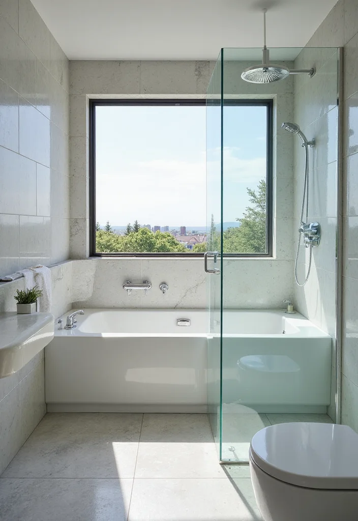 12 Windowless Bathroom Ideas for Bright Airy Light Filled Design 56 12 Windowless Bathroom Ideas for Bright Airy Light Filled Design 6. Consider Glass Elements