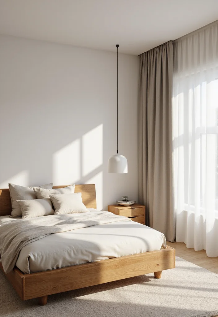 12 Wooden Bedroom Ideas for Warm Natural Comfortable Living - 3. Minimalist Wooden Furniture