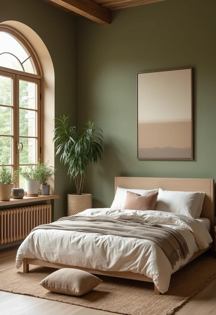 12 Wooden Bedroom Ideas for Warm Natural Comfortable Living - 8. Earthy Color Palette