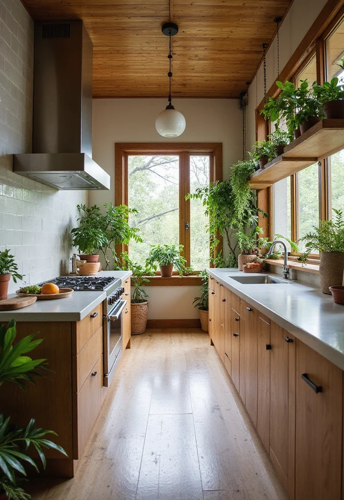 14 Kitchen Extension Ideas for Open Airy Functional Living 7. Biophilic Design