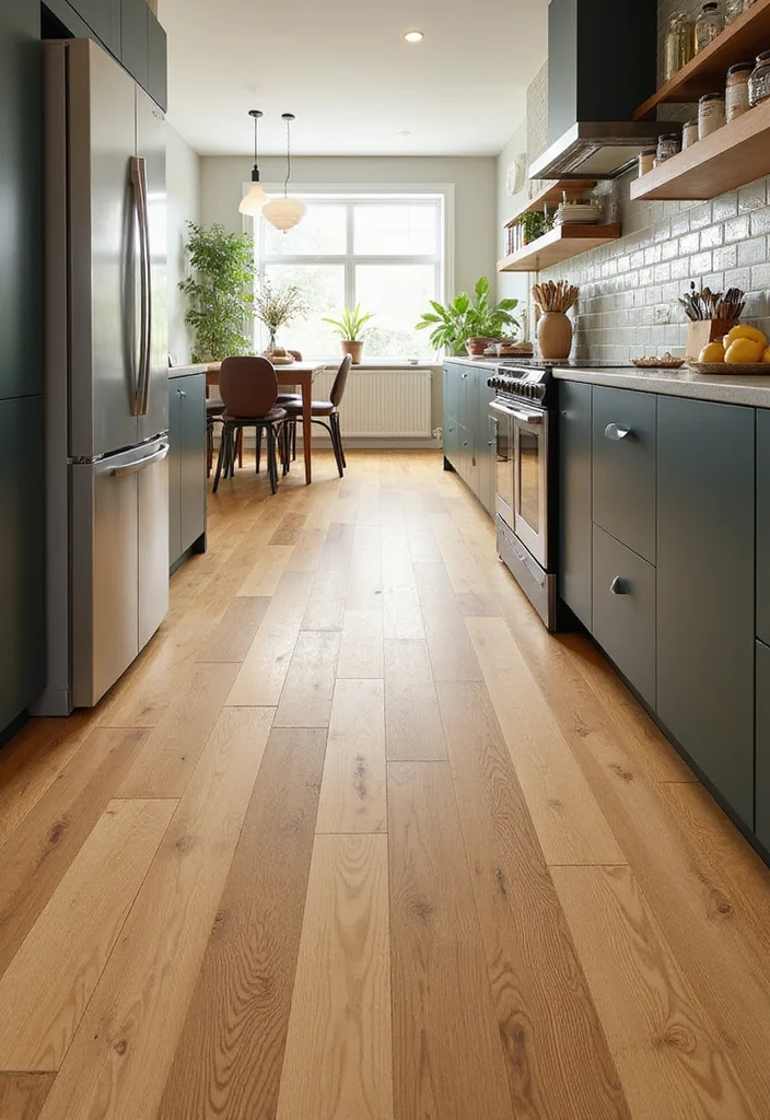 14 Kitchen Extension Ideas for Open Airy Functional Living 8. Sustainable Flooring Options