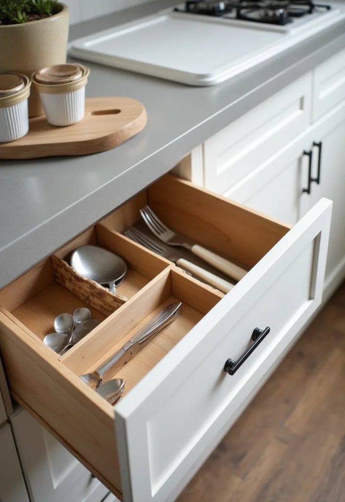 14 Kitchen Extra Storage Ideas for Smarter Organized Spaces - 14. Hidden Drawer Dividers