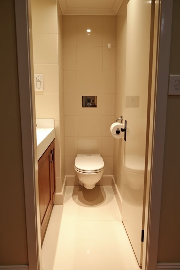 Are Bathroom Doors Smaller Than Standard Doors? 7 bathroom door width vs fixtures clash