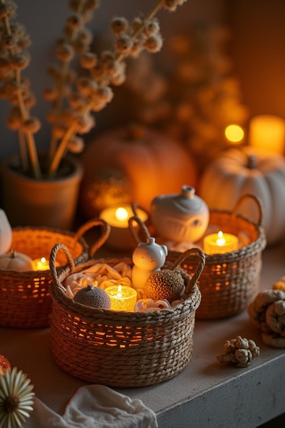 7 Decorative Items to Put in Small Baskets That Transform Any Room 5 battery operated glow cozy sophistication