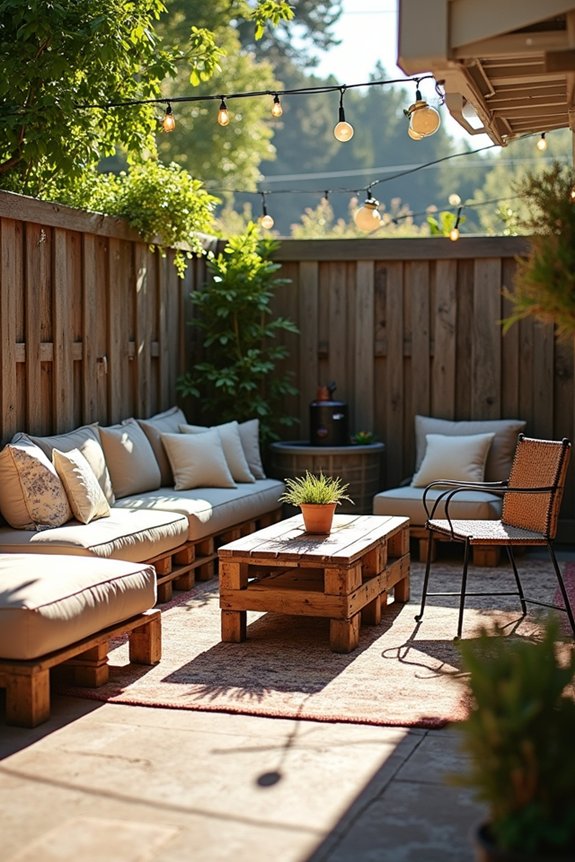 7 Easy Ways to Decorate Your Backyard 2 budget friendly outdoor lounging strategy