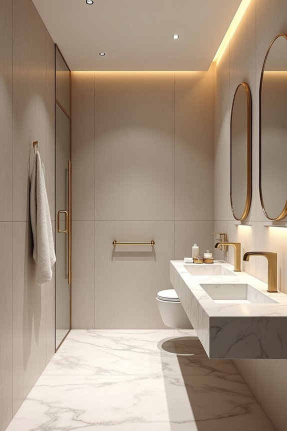 budget vs luxury bathroom materials costs