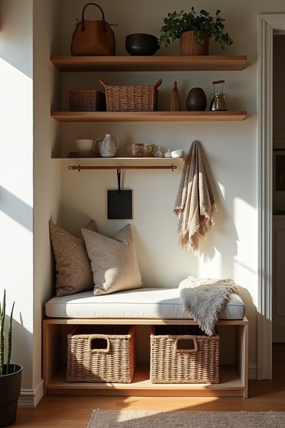 built ins organize showcase home