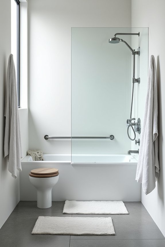 10 Tips for Optimal Bathroom Accessory Placement 5 clear accessible shower layout