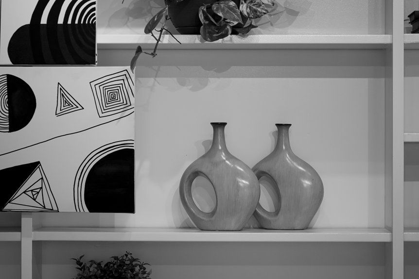 decorating the small space above cabinets