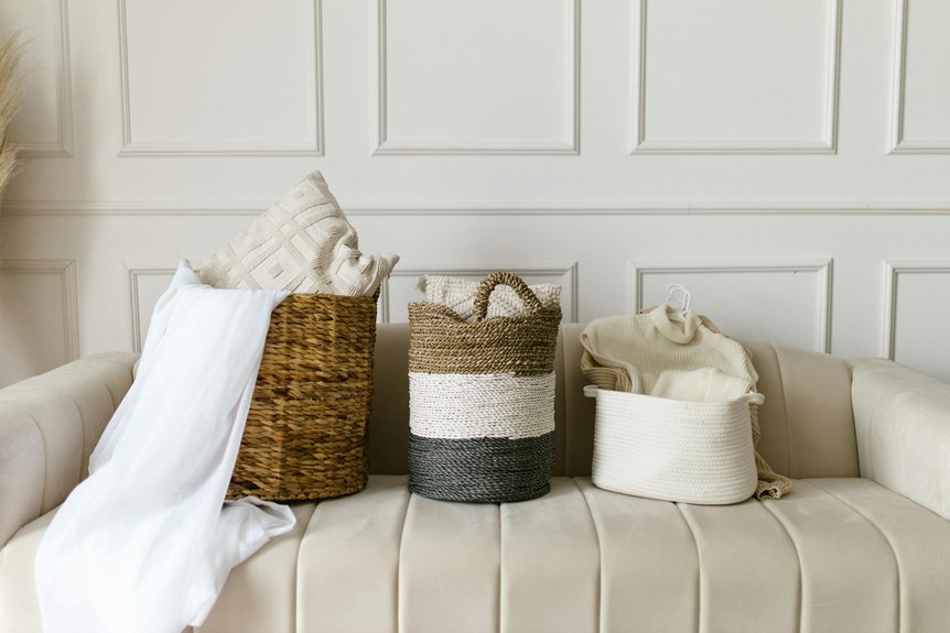 decorative items for small baskets