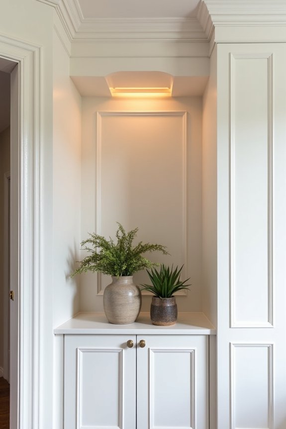 elevated finishes with wainscoting