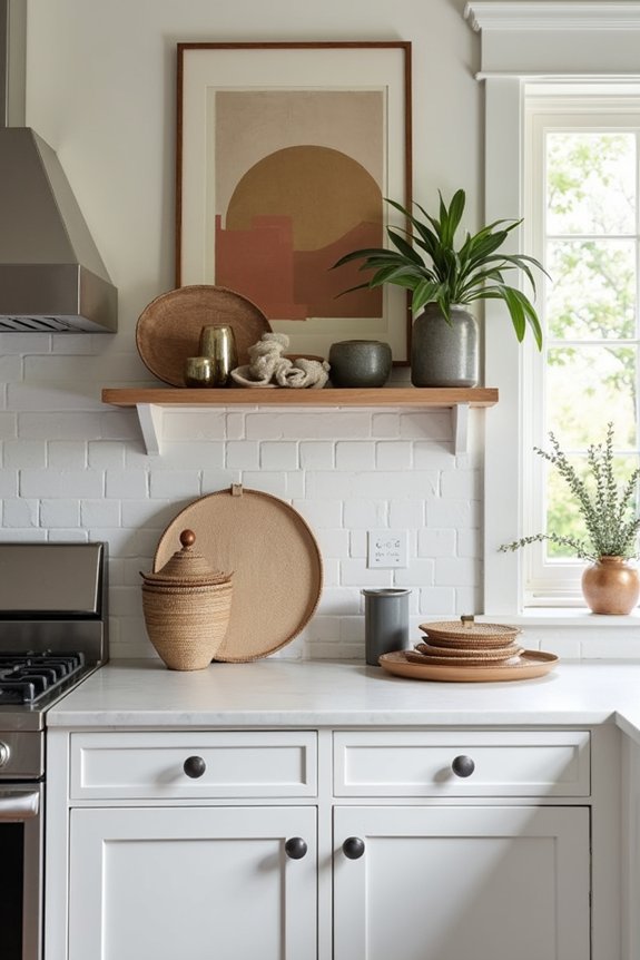 extend backsplash upward for continuity and height