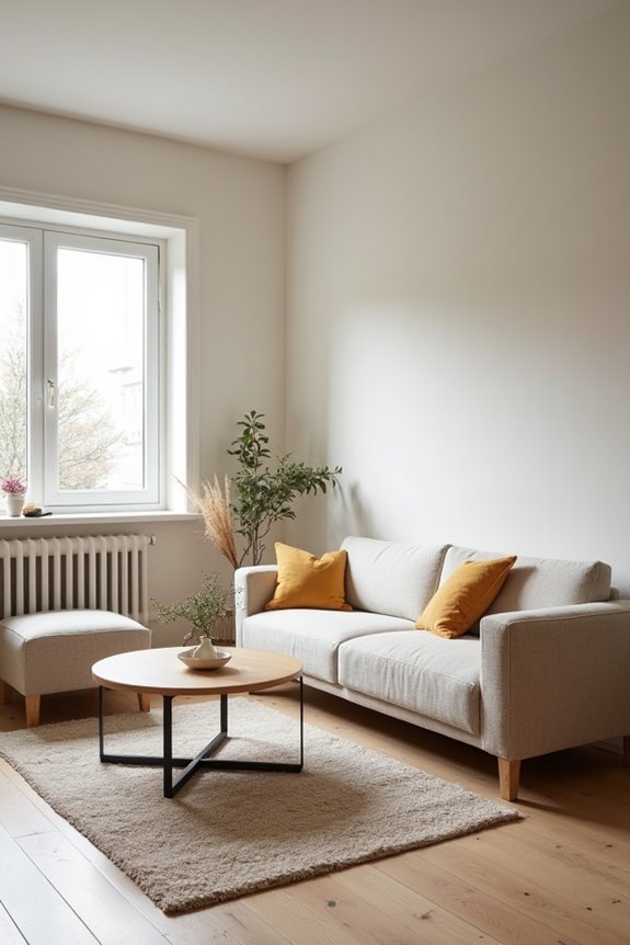 floating furniture creates space strategy