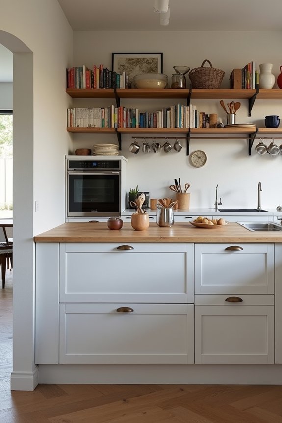 hidden storage combats kitchen clutter