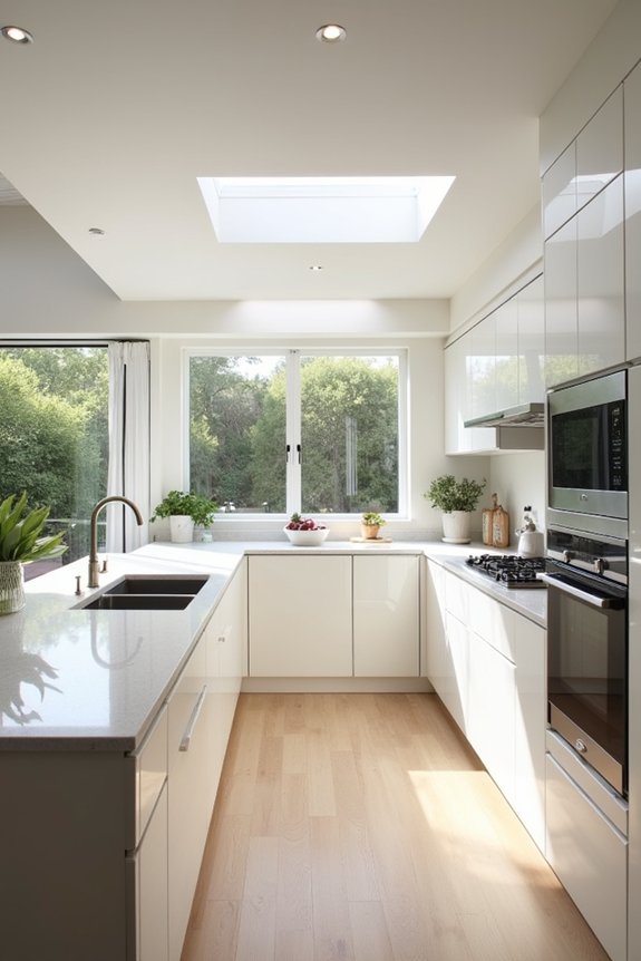 Which Kitchen Designs Are Most Efficient for Your Home 3 l shaped kitchen open flow