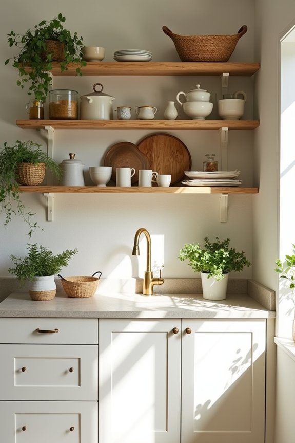 layered height creates kitchen drama